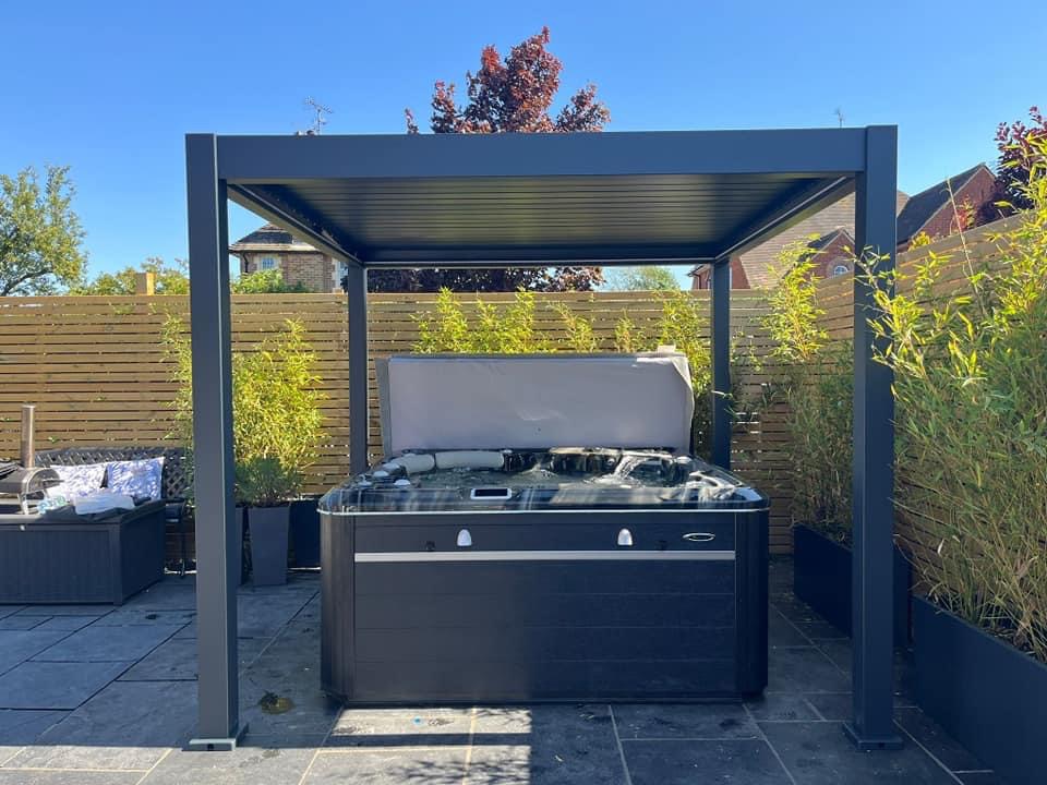 Aluminium hot Tub Pergola